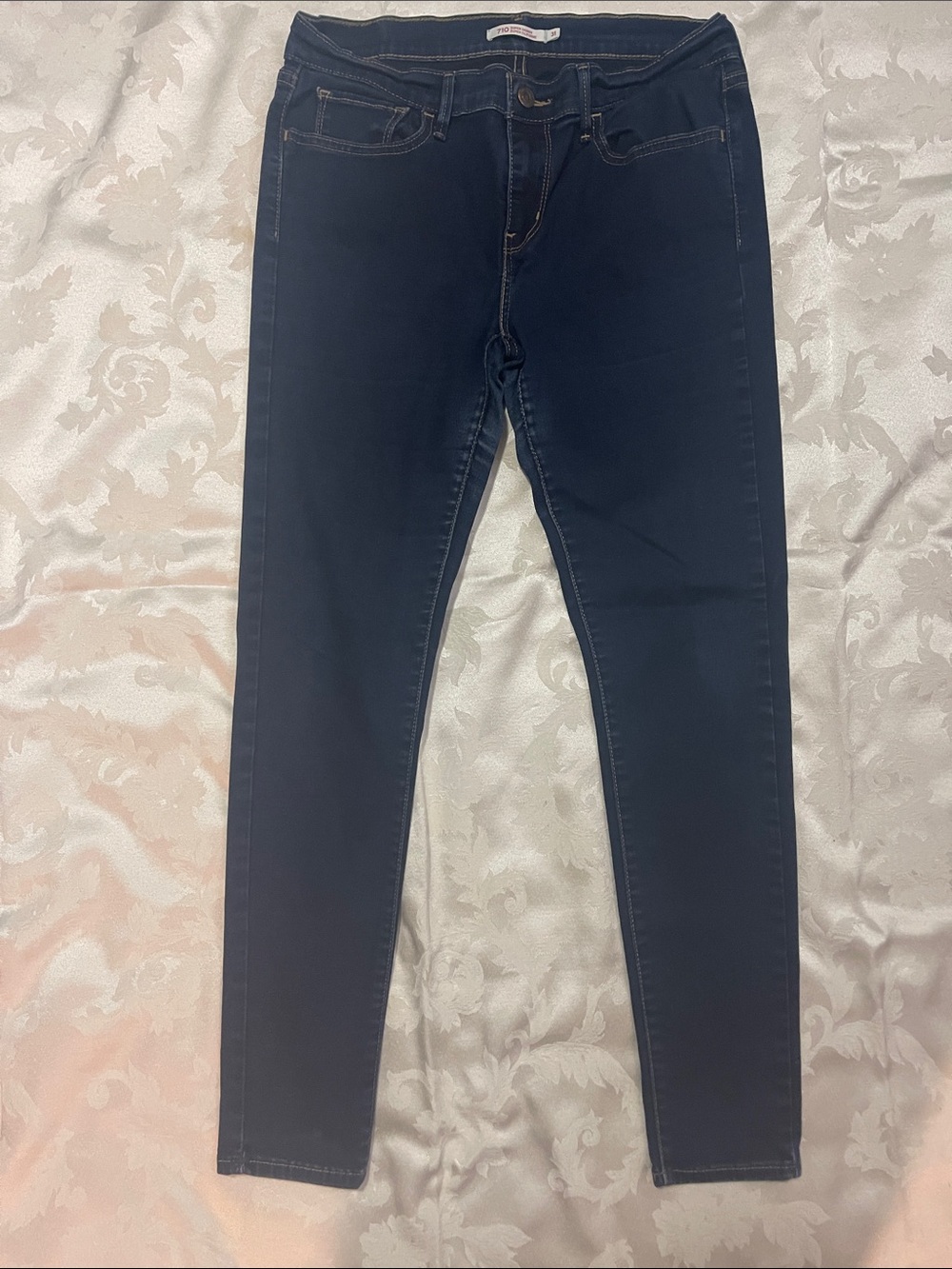 Women's Navy Skinny Stretch Jeans